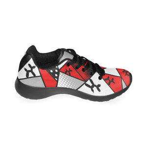Red Black and White Balloon Twisting Shoes