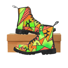 Load image into Gallery viewer, Balloon Twister Boots Orange and Green Balloon Dogs