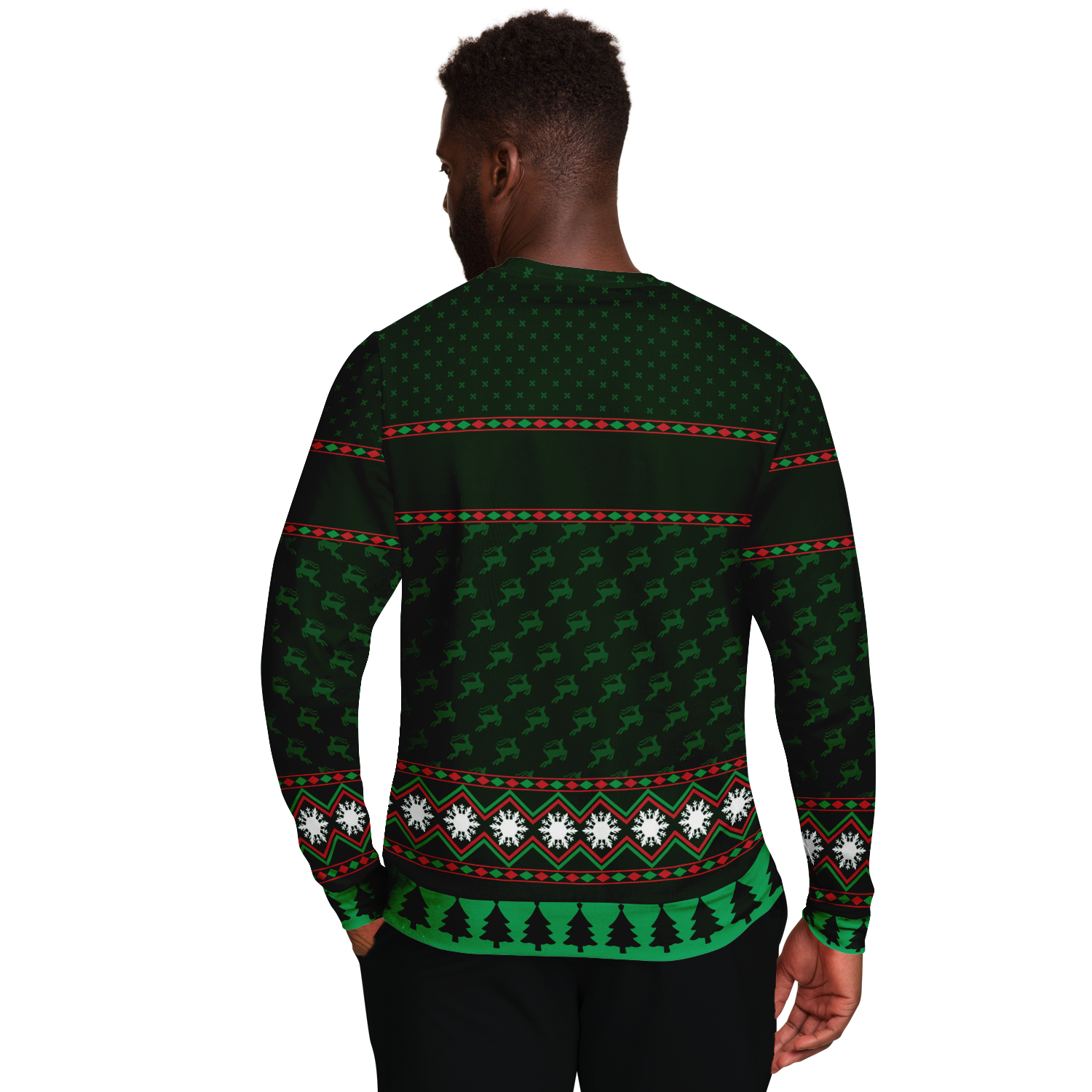 Christmas Sweater Green and Red