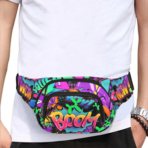 Colourful bum bag for balloon twisting
