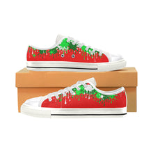 Load image into Gallery viewer, Christmas Paint - Women&#39;s Sully Canvas Shoe (SIZE 11-12)