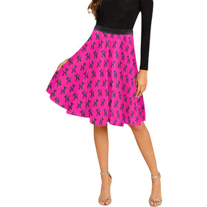 Balloon Dog Mirage on Pink - Catie Circle Skirt (XS-3XL)