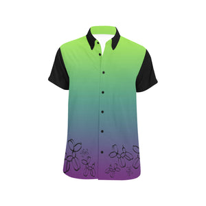 Nuclear Kermit Black Sleeves - Nate Short Sleeve Shirt (Small-5XL)