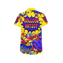 Load image into Gallery viewer, Balloon Artist Comic Book Dream Shirt red yellow and blue