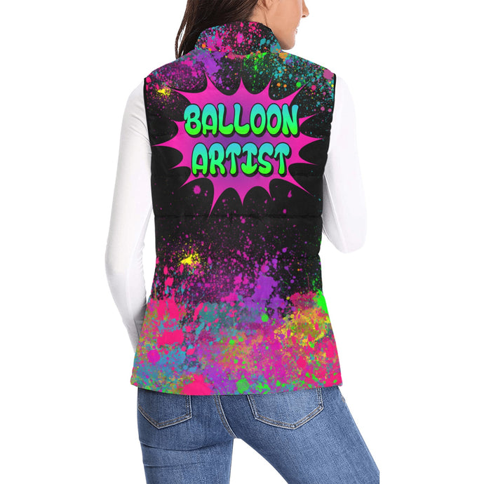 Balloon Artist Vest for women - Paint Splatter design
