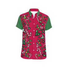 Load image into Gallery viewer, Christmas Jumble Green Sleves - Nate Short Sleeve Shirt (Small-5XL)