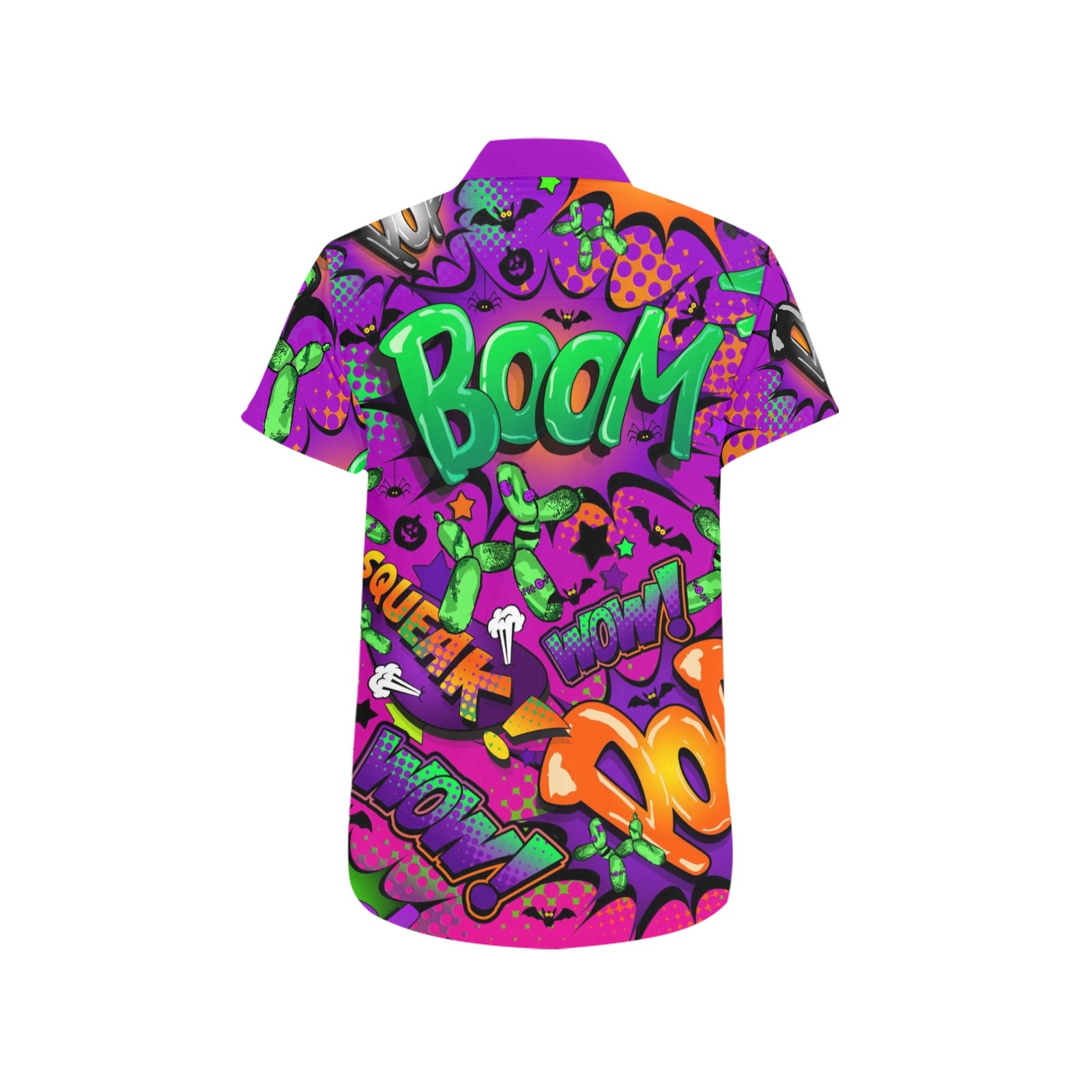 Pop art Shirt for artists and entertainers purple and pink Halloween design