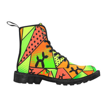 Load image into Gallery viewer, Bright and colorful combat boots for clowns, face painters, and entertainers