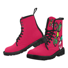 Load image into Gallery viewer, Patchwork on Red - Men&#39;s Ollie Boots