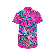 Load image into Gallery viewer, Balloon twister shirt in pink and blue pop art balloon dog design