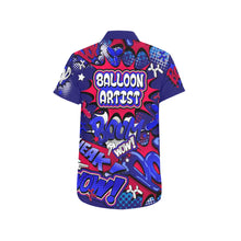 Load image into Gallery viewer, Professional Balloon Artist Shirt blue, red and white