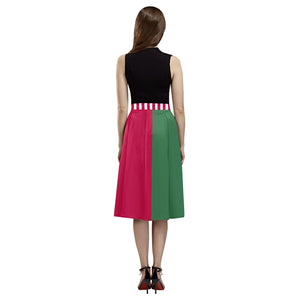 Christmas Jester - Mid Length Pleated Skirt