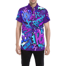 Load image into Gallery viewer, Balloon Twister shirt in blue and purple Balloon Artist Clothing 