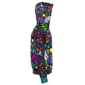 Patchwork Pup - Athletic Zip Hoodie