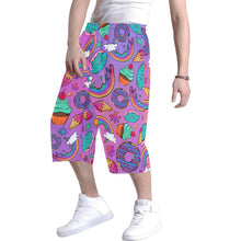 Load image into Gallery viewer, Party Shorts for Balloon Twisting or Face Painting Rainbow Dessert Design