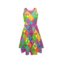 Load image into Gallery viewer, Retro Balloon Dog design Sleeveless Balloon Artist Dress