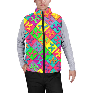 Retro Dog - Men's Padded Cozy Vest