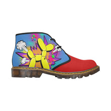 Load image into Gallery viewer, Yellow Comic Dog Clown Colours - Men&#39;s Wazza Canvas Boots (SIZE 7-12)