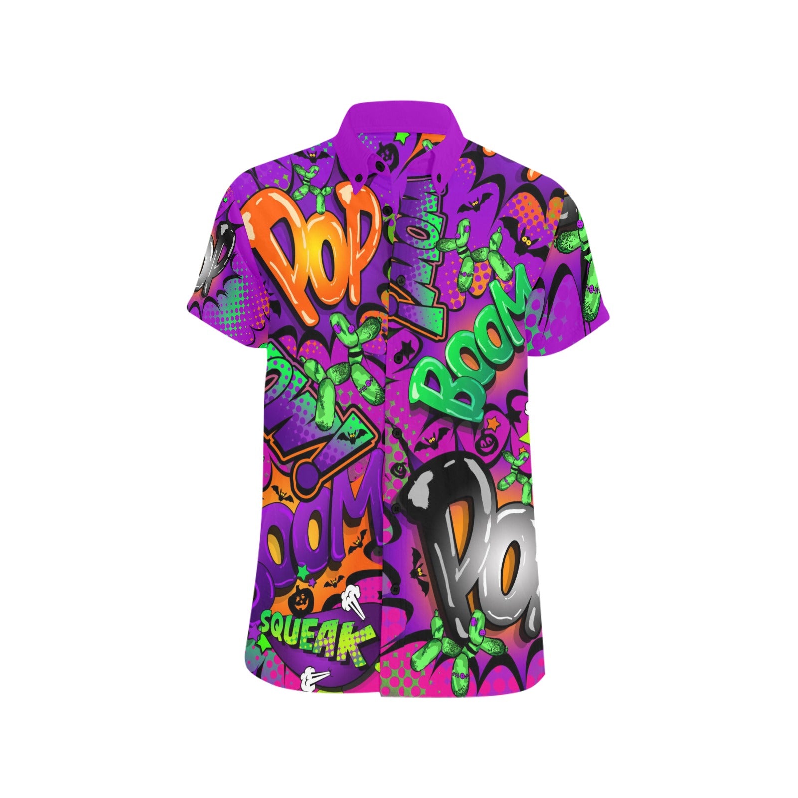 Purple and Pink Halloween shirt for Balloon Artists and Face Painters