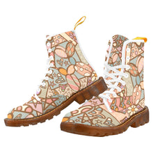 Load image into Gallery viewer, Pastel Patchwork Pup - Women&#39;s Ollie Combat Boots (US 6.5-12)