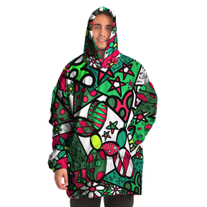 Christmas Balloon Dog Apparel snuggyz Blanket hoodie