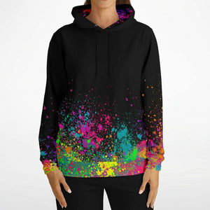 Face Painter on Paint Splatter - Premium Hoodie