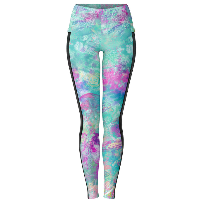 Magic Mushroom - Leggings with mesh pocket