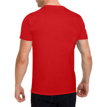 Load image into Gallery viewer, Christmas Dog on Red - Classic Men&#39;s T-Shirt