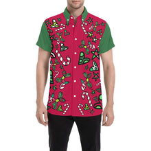 Load image into Gallery viewer, Christmas Jumble Green Sleves - Nate Short Sleeve Shirt (Small-5XL)