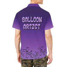 Load image into Gallery viewer, Professional Balloon Artist Shirt Purple with balloon dogs