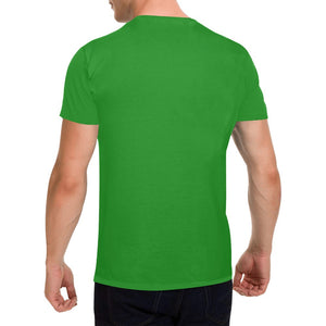 Christmas Dog on Green - Classic Men's T-Shirt