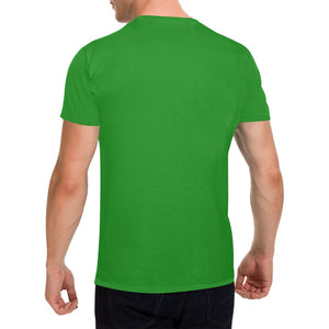 Patchwork Pup on Green - Classic Men's T-Shirt