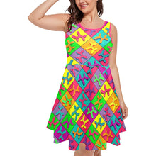Load image into Gallery viewer, Balloon Dog Dress Retro Colourful