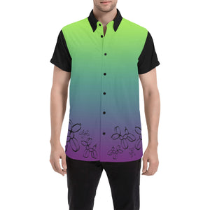Nuclear Kermit Black Sleeves - Nate Short Sleeve Shirt (Small-5XL)
