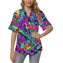 Load image into Gallery viewer, Colourful face painter Shirt, Hawaiian style