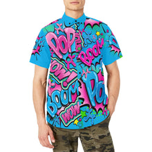 Load image into Gallery viewer, Balloon twister shirt with pocket blue and pink