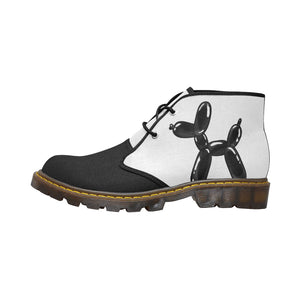 Classic Black and White - Women's Wazza Canvas Boots (SIZE US6-10)