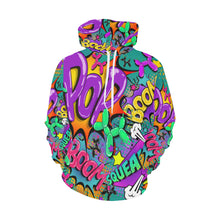 Load image into Gallery viewer, Leaky Squeaky BOOM! on Teal - Classic Women&#39;s Hoodie (XS-XL)