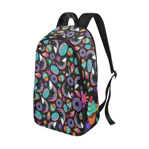 Fun colourful Backpack with rainbows and desserts