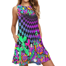 Load image into Gallery viewer, Flared Shift Dress with Pockets Balloon Artist fashion