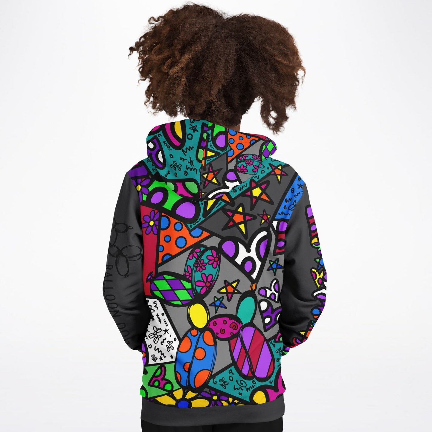 Patchwork Pup - Kids Athletic Hoodie