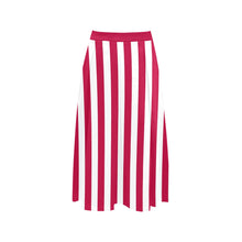 Load image into Gallery viewer, Candy Cane - Mid Length Pleated Skirt