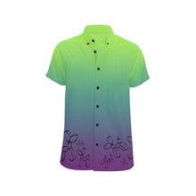 Load image into Gallery viewer, Green and purple Balloon twisting shirt with balloon dogs