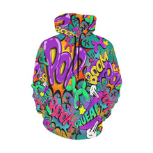 Load image into Gallery viewer, Leaky Squeaky BOOM! on Teal - Classic Men&#39;s Hoodie (Small-2XL)