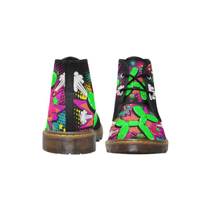 Balloon Dog Explosion - Men's Wazza Canvas Boots (SIZE 7-12)