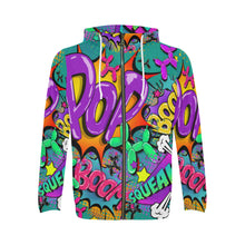 Load image into Gallery viewer, Leaky Squeaky BOOM! on Teal - Classic Men&#39;s Zip Hoodie (3XL-4XL)