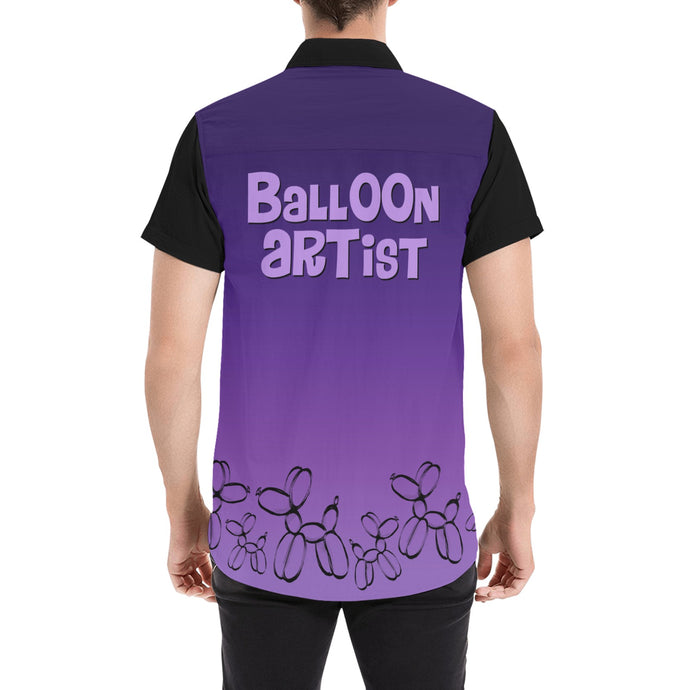 Purple Bowling Shirt Balloon Artist