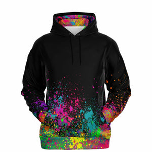 Face Painter Hoodie with paint splatter design