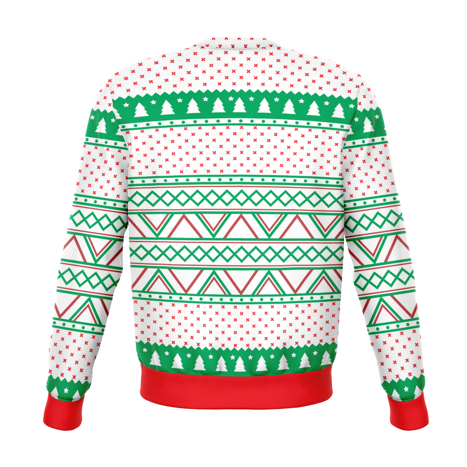 Ugly Christmas Sweater Green White Red