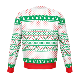 Ugly Christmas Sweater Green White Red